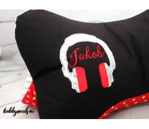 Stickdatei - Kopfhörer Doodle